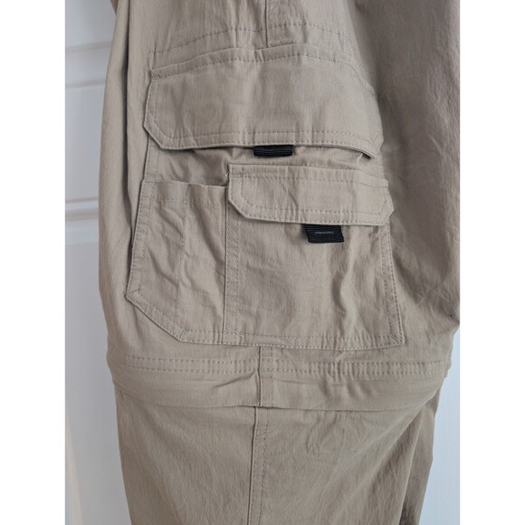 BC Clothing Convertible Hiking Cargo Pants Mens LX34 Beige Tactical Gorpcore - Picture 8 of 12